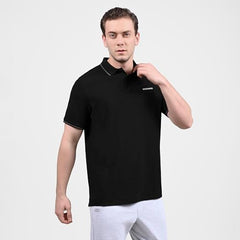 Skechers Mens T-Shirt H/S Tp0023Id Black/Charcoal/Blue
