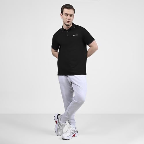 Skechers Mens T-Shirt H/S Tp0023Id Black/Charcoal/Blue
