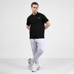 Skechers Mens T-Shirt H/S Tp0023Id Black/Charcoal/Blue