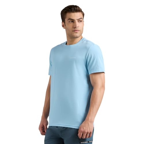 Skechers Mens T-Shirt H/S Ts0245Id Blue
