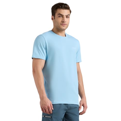 Skechers Mens T-Shirt H/S Ts0245Id Blue