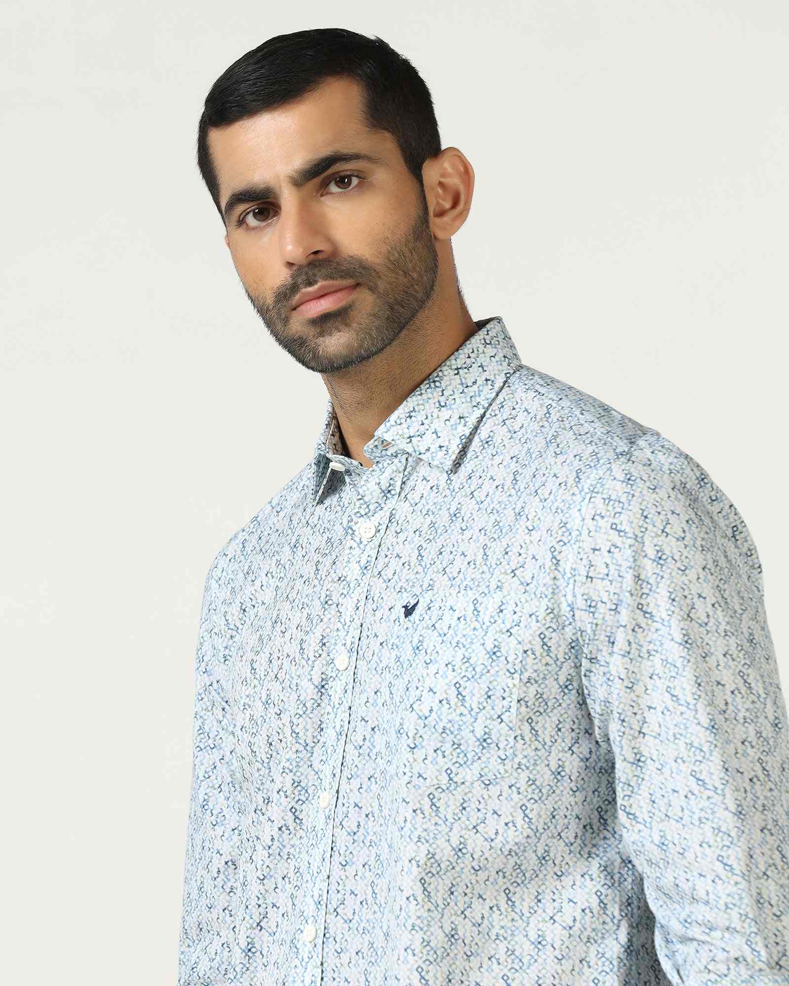 Blackberry Mens Casual Shirt F/S Es-Um-Pr-Emeric Blue