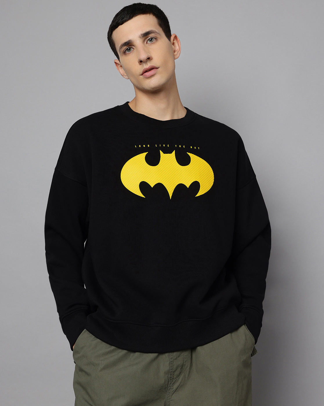 Batman Long Live The Bat 85Th Anniversary Edition Oversized Sweatshirt