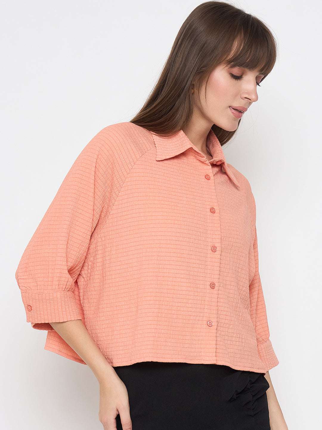 Madame Ladies Western Top H/S M5S18256 029 Orange