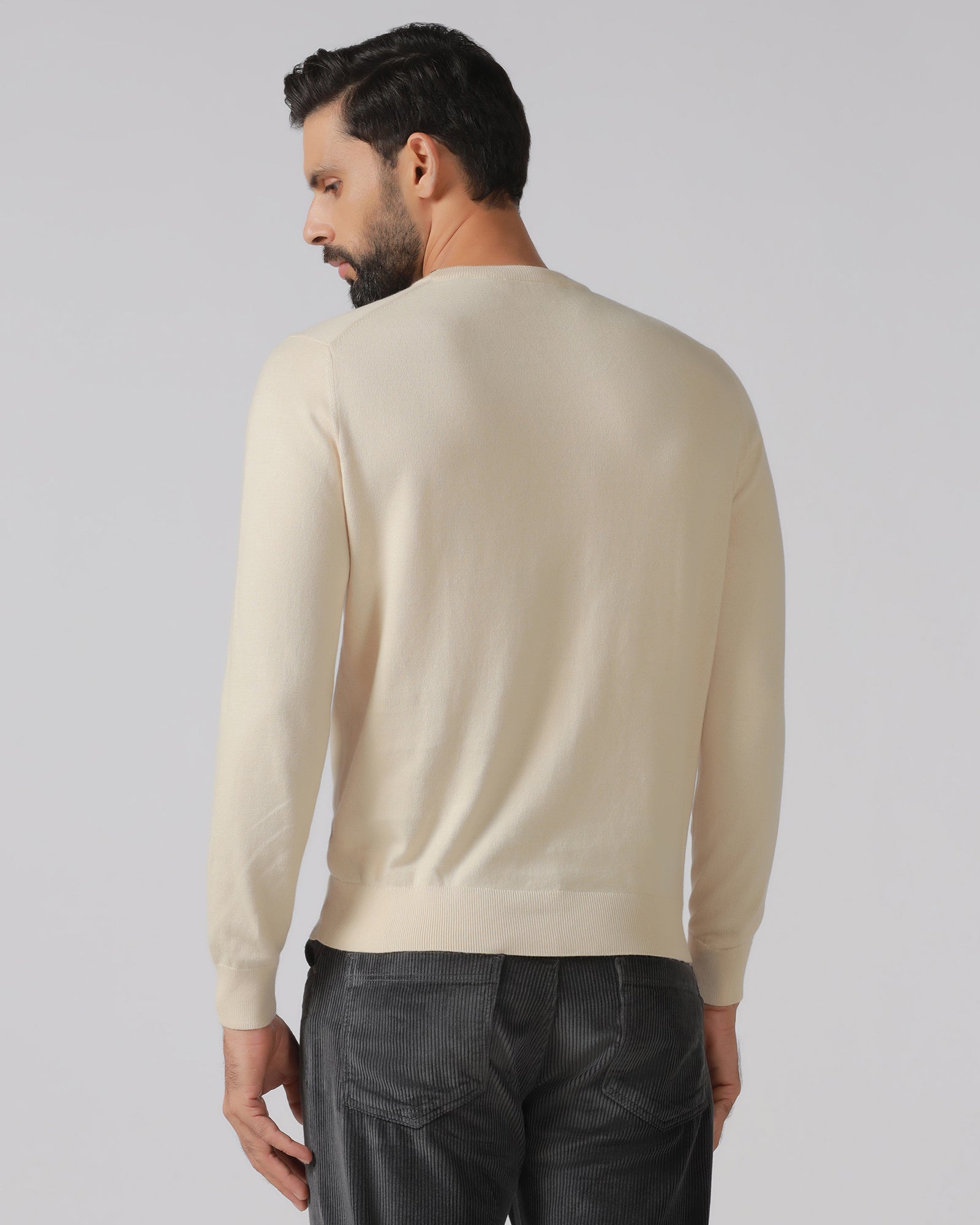 Blackberry Mens Pullover En-Ss-Mario Beige - Goyalsons ShopMax