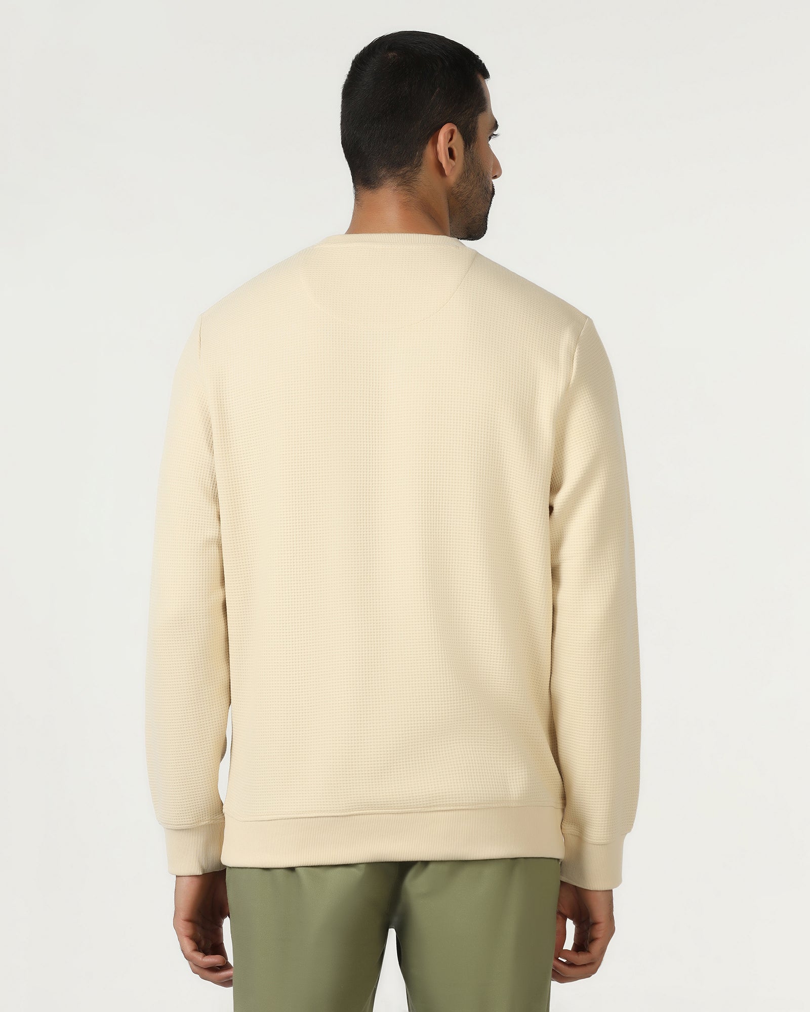 Blackberry Mens Sweat Shirt F/S Ee-Ss-Pan Beige