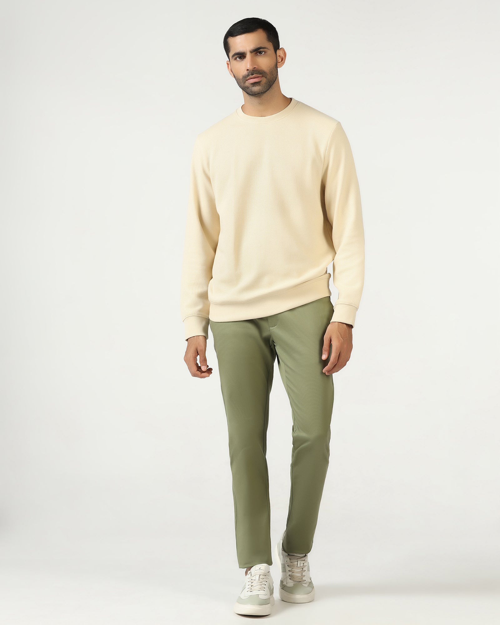 Blackberry Mens Sweat Shirt F/S Ee-Ss-Pan Beige