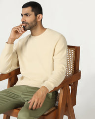 Blackberry Mens Sweat Shirt F/S Ee-Ss-Pan Beige