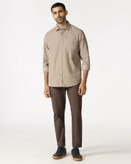 Blackberry Mens Casual Shirt F/S Es-Um-So-Tevez Beige