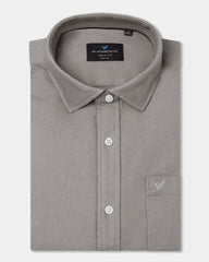 Beige textured men's casual shirt by Blackberry, Solter brand, featuring a relaxed fit and subtle fabric pattern.