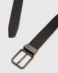 Leather Revesible Black & Brown Solid Belt - Wendelina