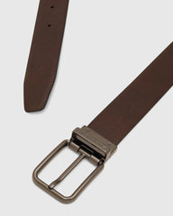 Leather Revesible Black & Brown Solid Belt - Wendelina