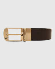 Leather Revesible Black & Brown Solid Belt - Wendoline