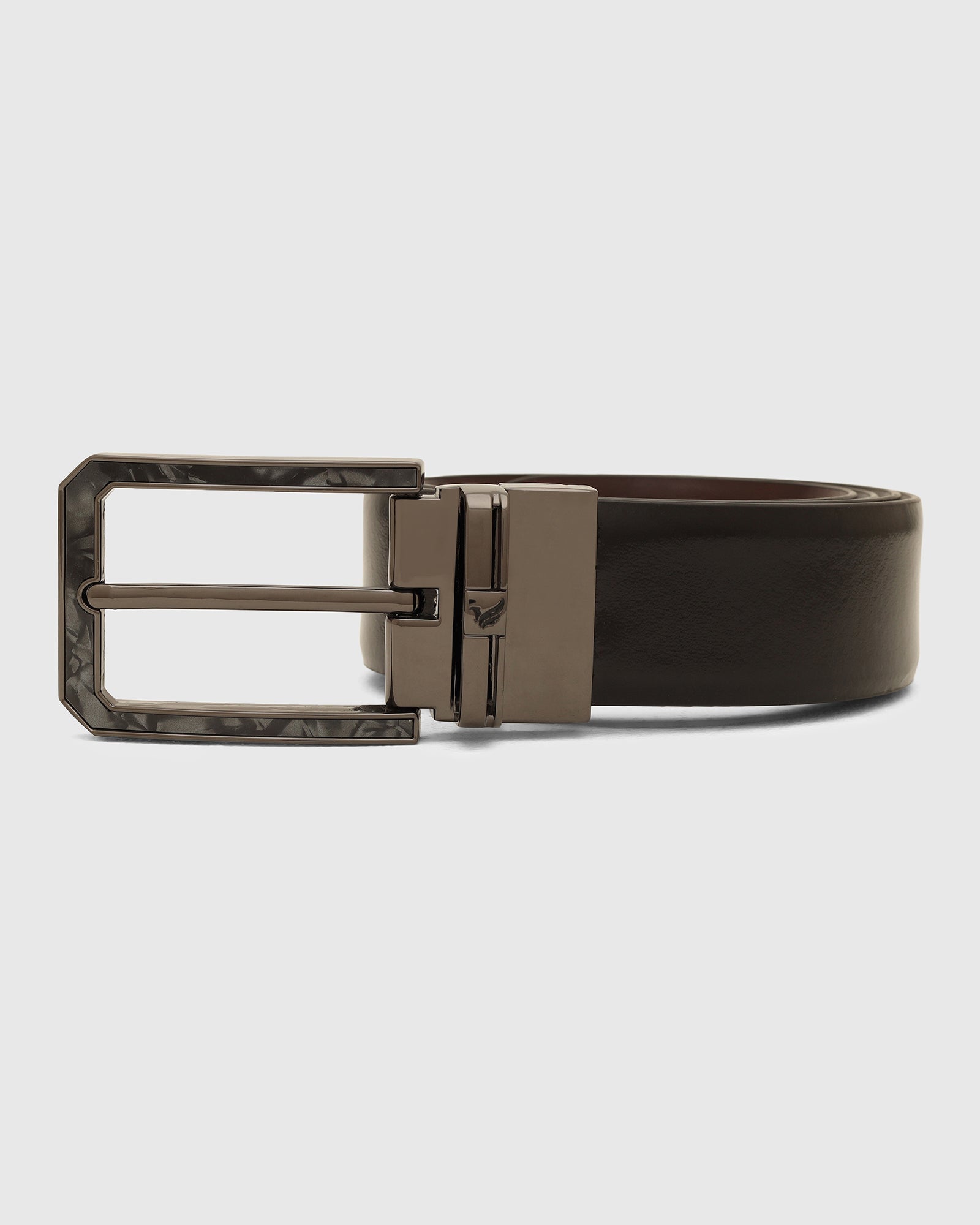 Leather Revesible Black & Burgandy Solid Belt - Washington