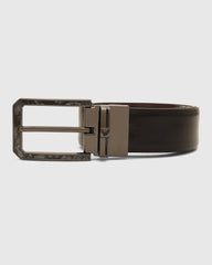Leather Revesible Black & Burgandy Solid Belt - Washington