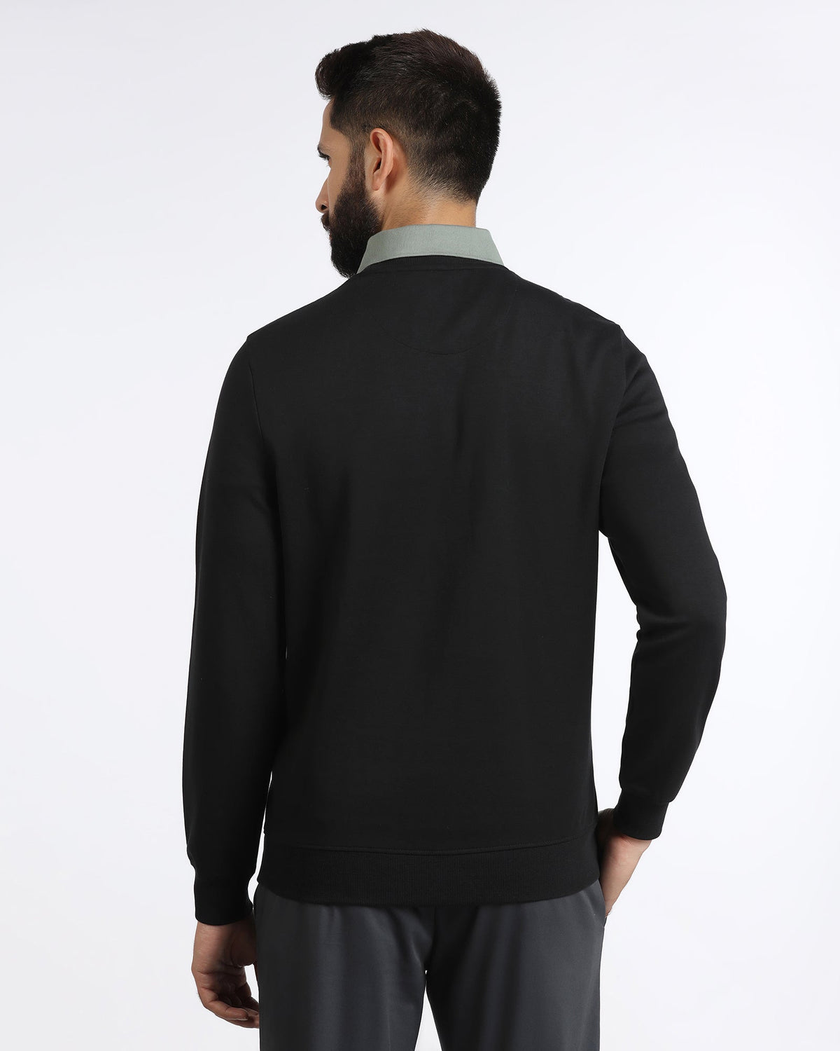BLACKBERRY MENS SWEAT SHIRT F/S EE-SS-BLING BLACK