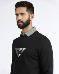 BLACKBERRY MENS SWEAT SHIRT F/S EE-SS-BLING BLACK
