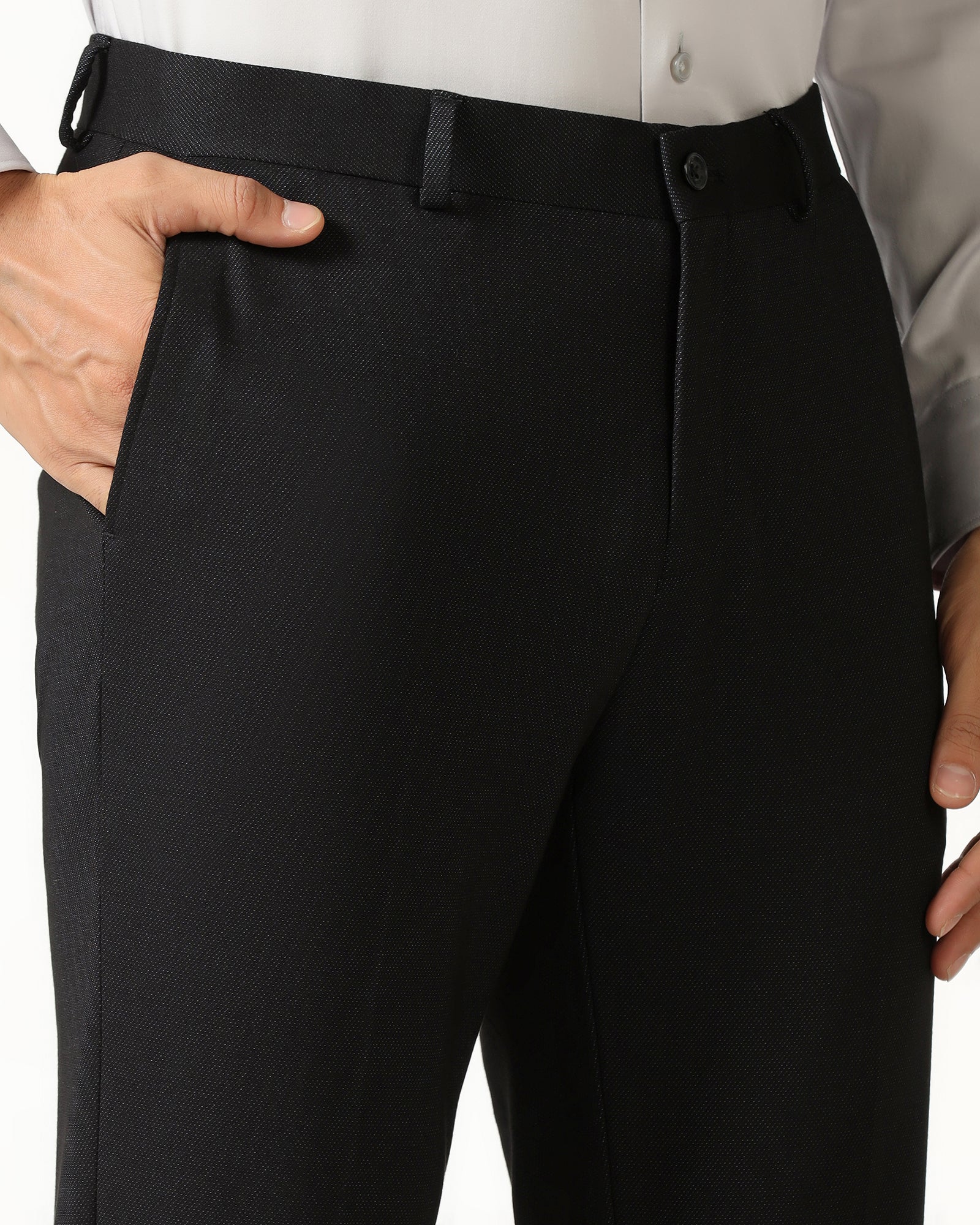 Blackberry Mens Formal Trouser Nd-T-Miggins Black - Goyalsons ShopMax
