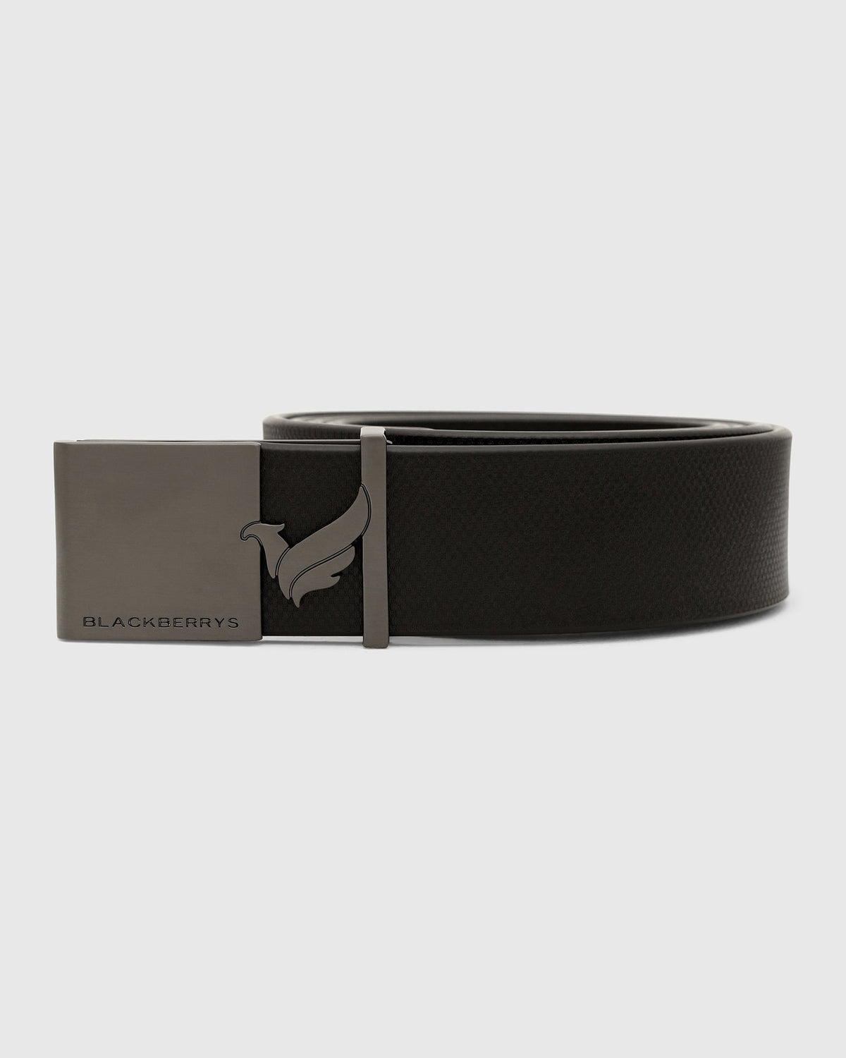 Leather Black Solid Belt - White