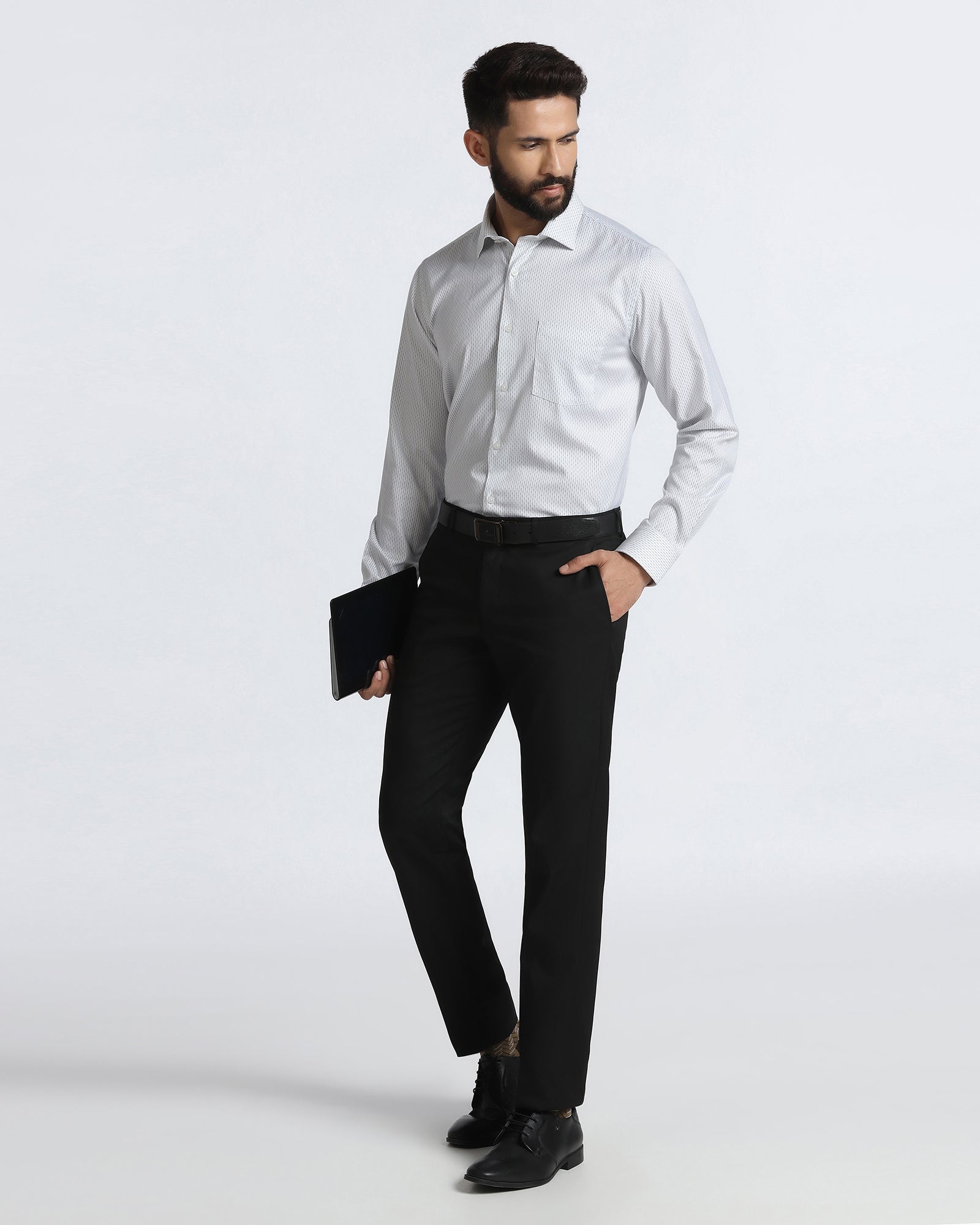 BLACKBERRY MENS FORMAL TROUSER BP-SO-ROKU-B95 BLACK