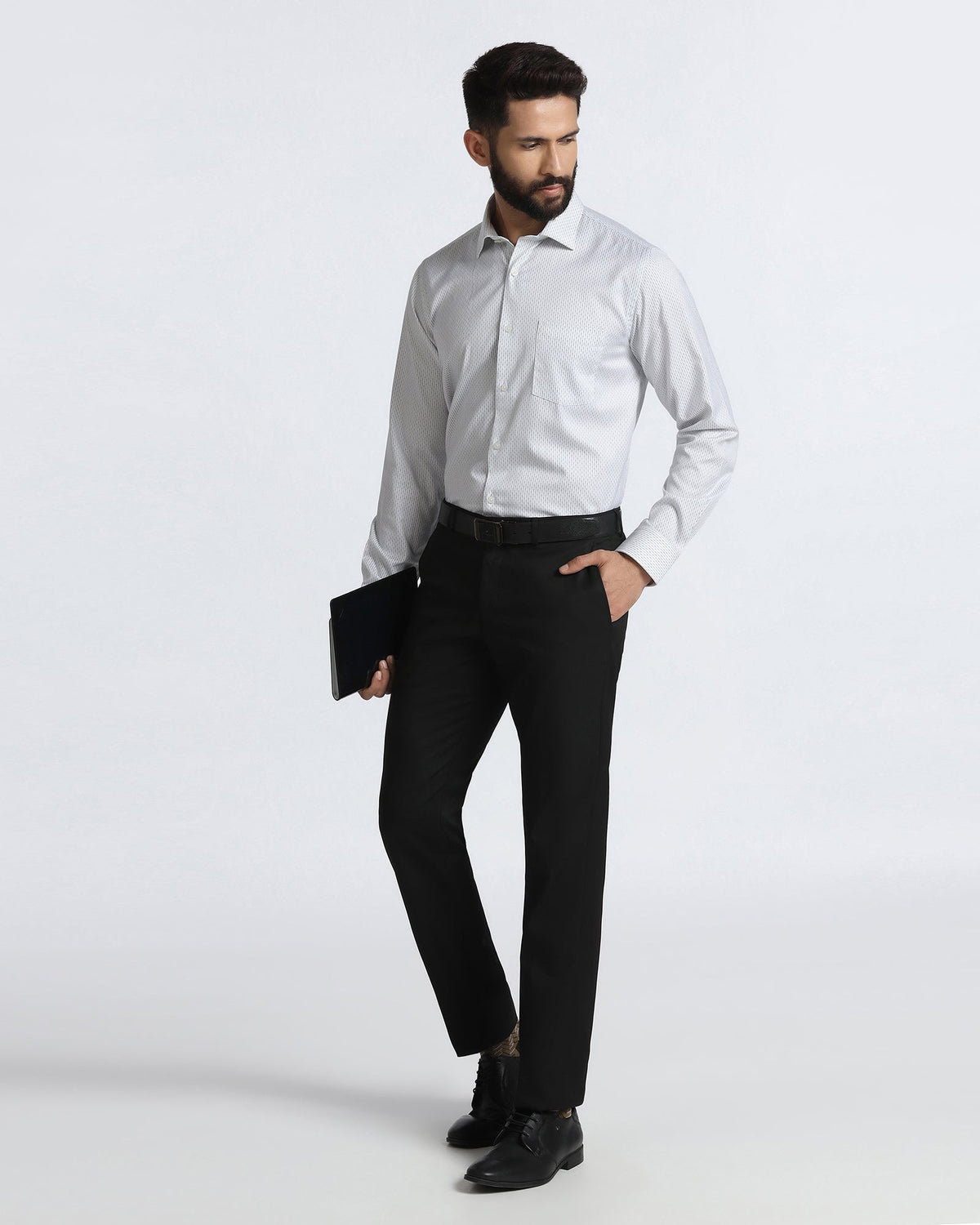 BLACKBERRY MENS FORMAL TROUSER BP-SO-ROKU-B95 BLACK