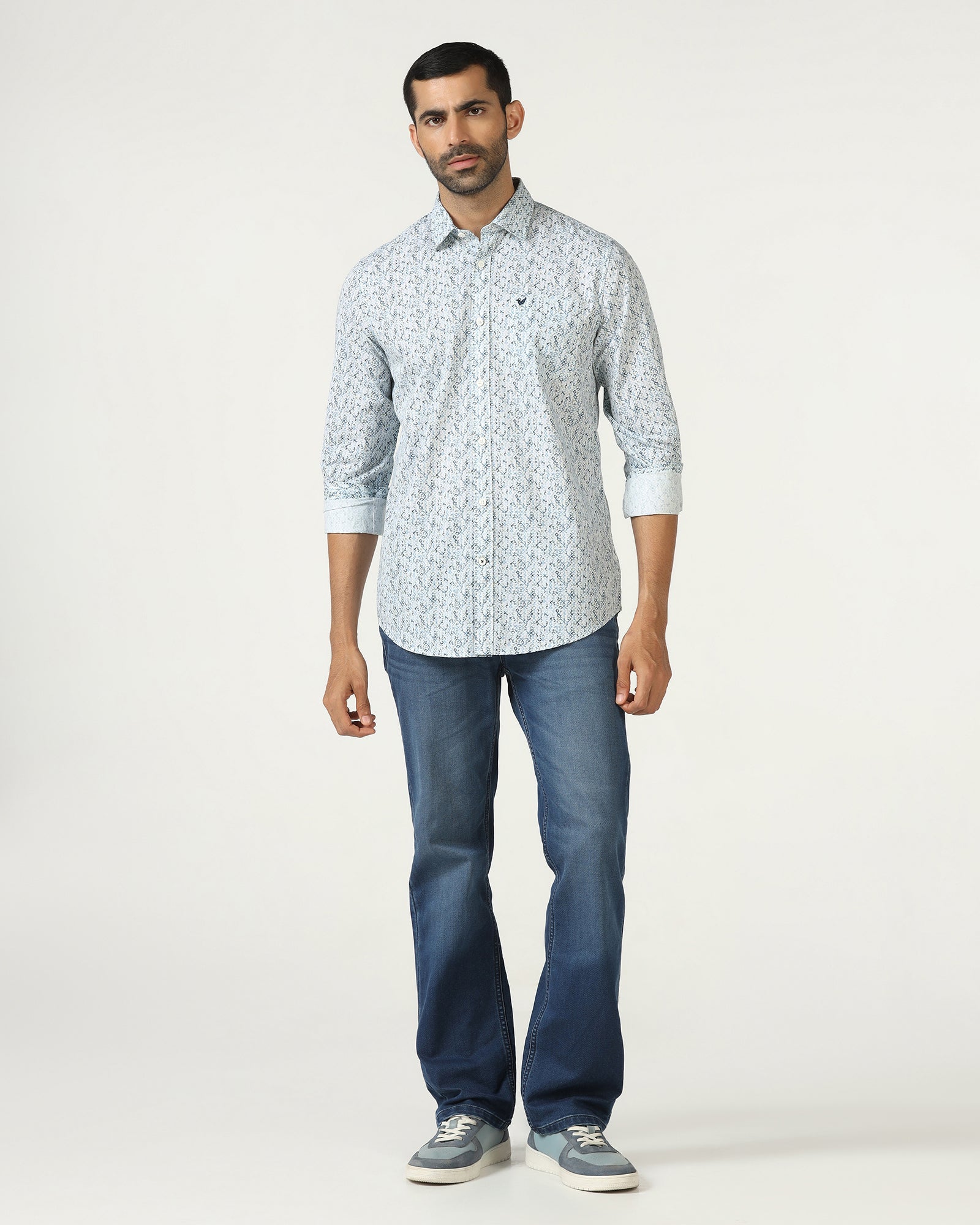 Blackberry Mens Casual Shirt F/S Es-Um-Pr-Emeric Blue