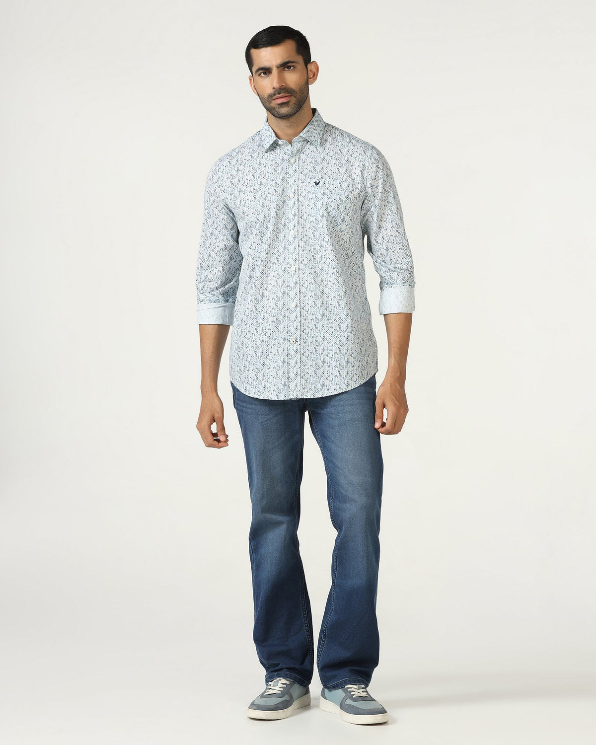 Blackberry Mens Casual Shirt F/S Es-Um-Pr-Emeric Blue