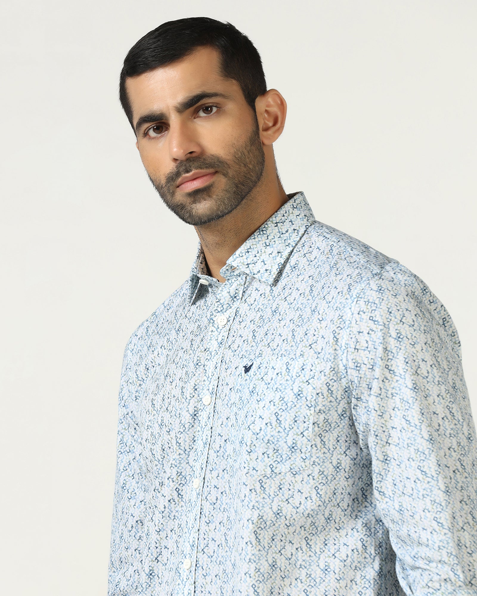 Blackberry Mens Casual Shirt F/S Es-Um-Pr-Emeric Blue