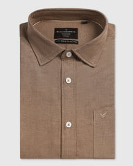 Blackberry Mens Casual Shirt F/S Es-Wm-So-Solly Brown