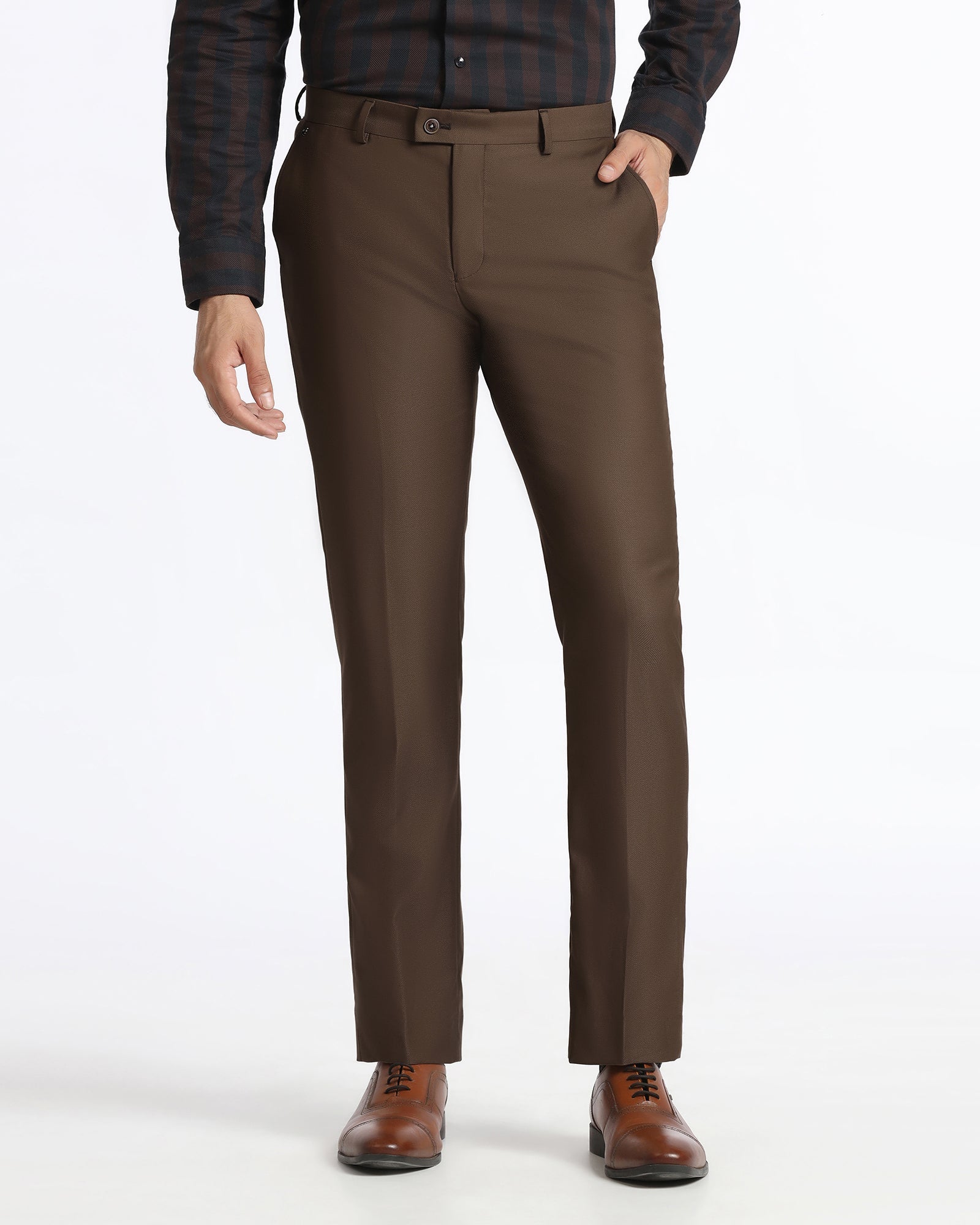 Blackberry Mens Formal Trouser Bp-Do-Bluemoon Brown