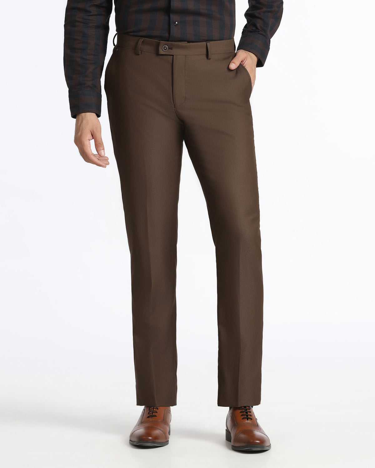 Blackberry Mens Formal Trouser Bp-Do-Bluemoon Brown