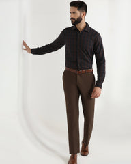 Blackberry Mens Formal Trouser Bp-Do-Bluemoon Brown