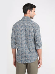 Color Plus Mens Casual Shirt F/S Cmss30704-B4-91F Medium Blue