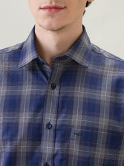 Color Plus Mens Casual Shirt F/S Cmss30743-B8-91F Dark Blue