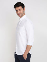 Color Plus Mens Casual Shirt F/S Cosq01237-W0-91F White
