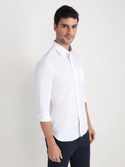 Color Plus Mens Casual Shirt F/S Cosq01237-W0-91F White