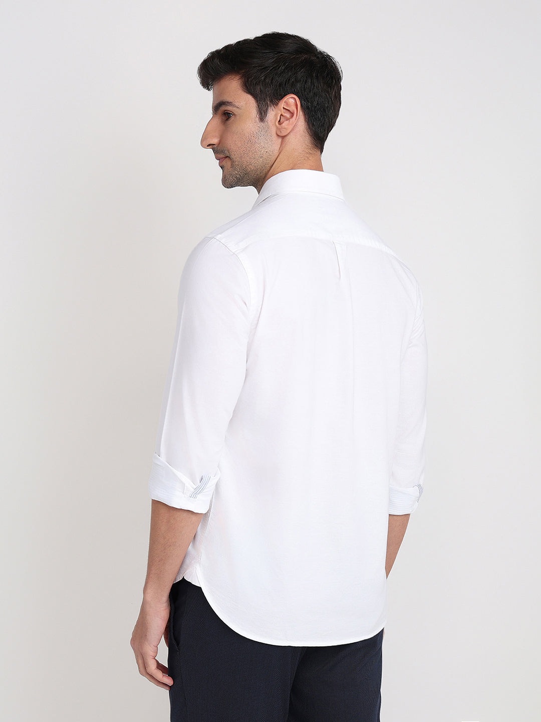 Color Plus Mens Casual Shirt F/S Cosq01237-W0-91F White