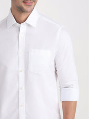 Color Plus Mens Casual Shirt F/S Cosq01237-W0-91F White