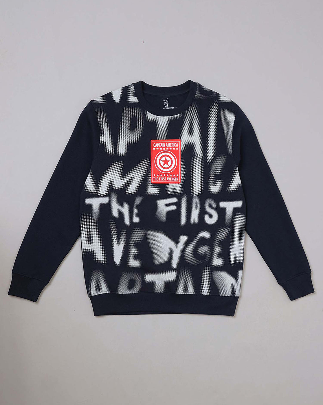 Captain America Printed Regular fit Sweatshirt For Men