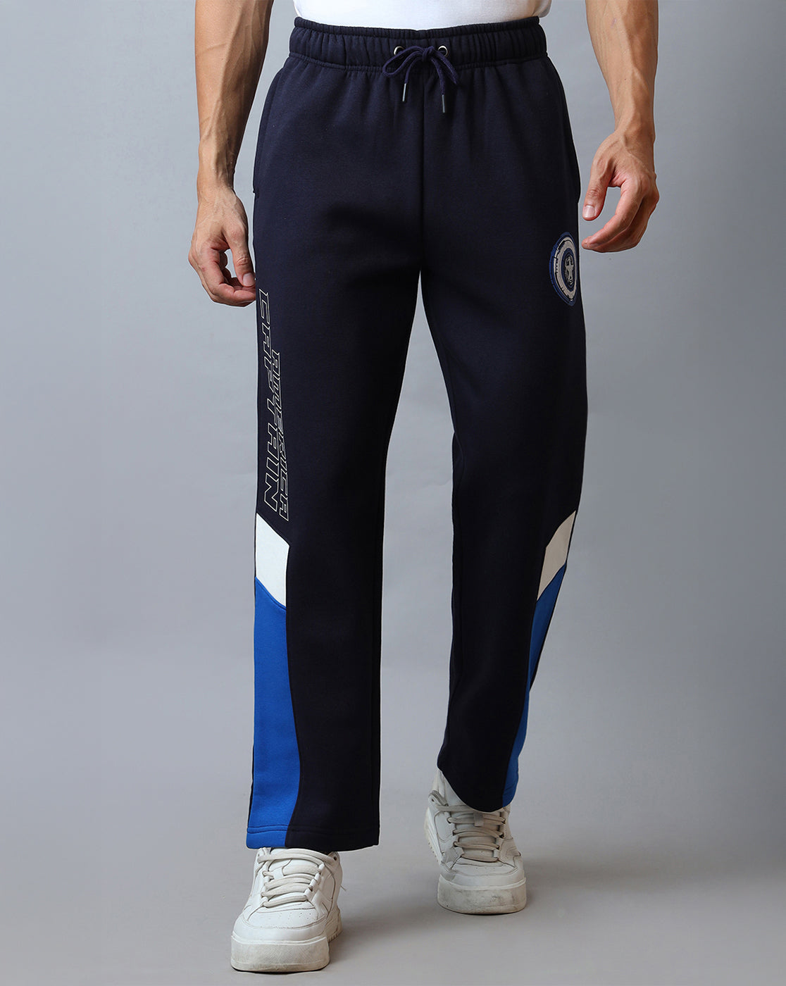 Bio World Mens Woolen Pajama Cpymtpnt004084 Nt Bl/Of Wt/Nabl