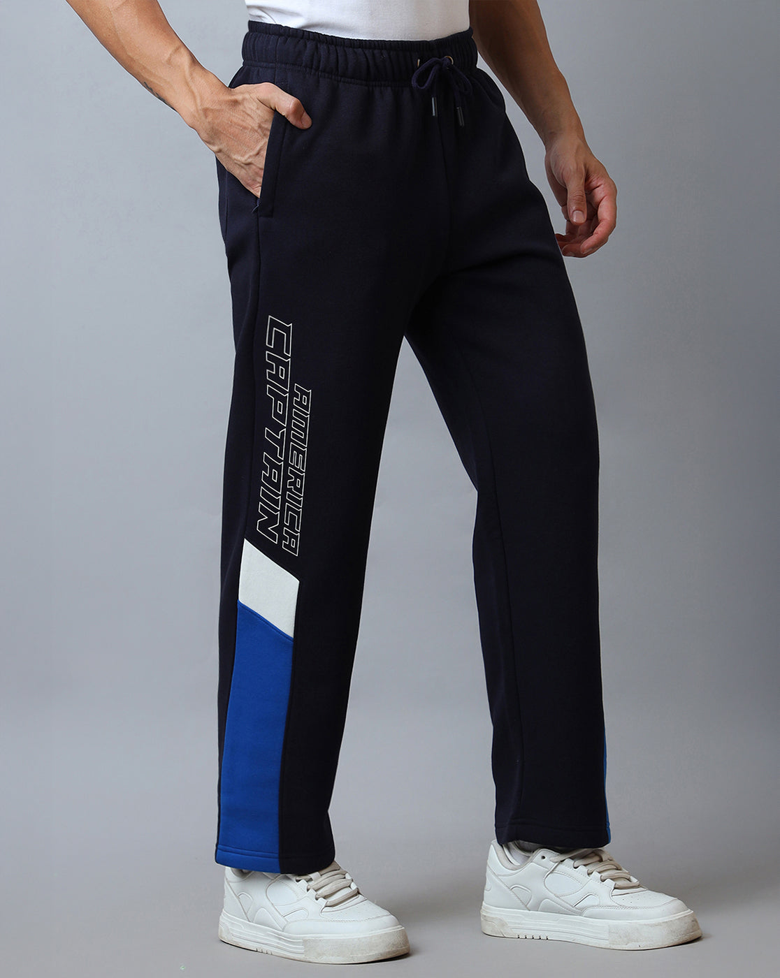 Bio World Mens Woolen Pajama Cpymtpnt004084 Nt Bl/Of Wt/Nabl