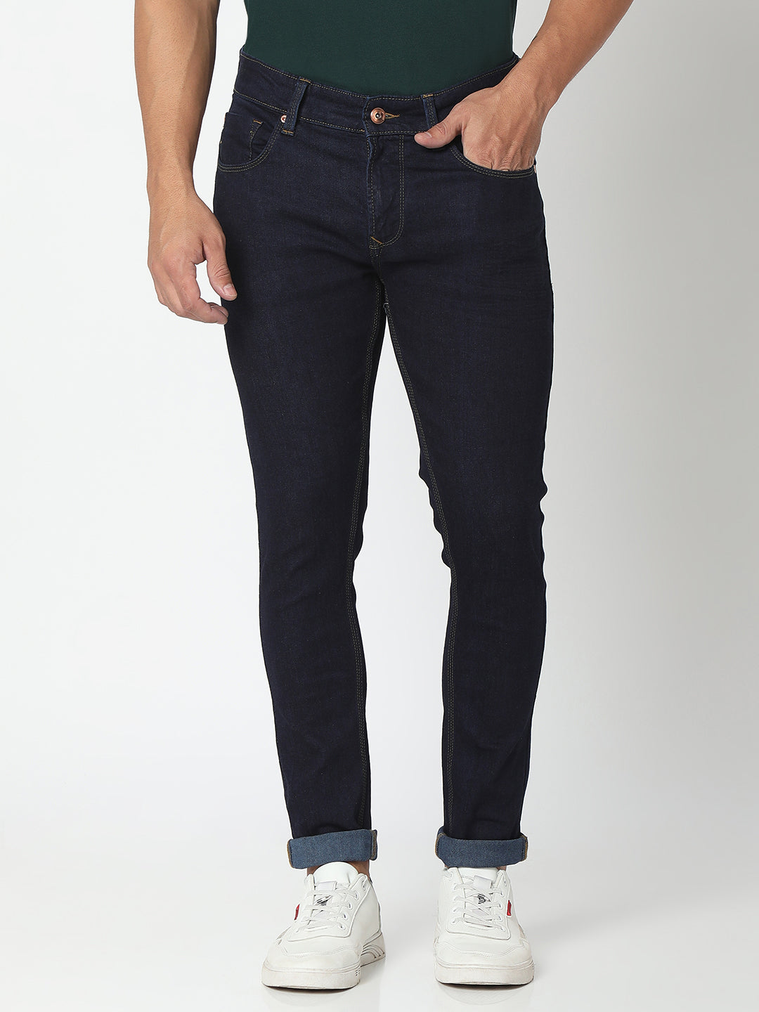Spykar Mens Jeans Kn-Nos-006 Rawblue