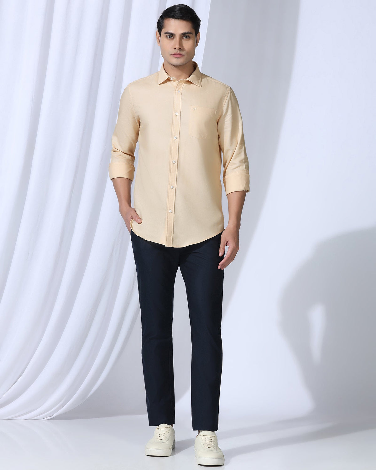 Blackberry Mens Casual Shirt F/S Es-Um-Do-Caty Beige - Goyalsons ShopMax