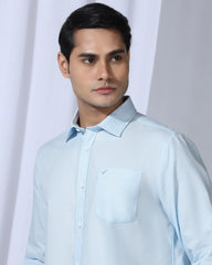 Blackberry Mens Casual Shirt F/S Es-Um-Do-Caty Light Blue - Goyalsons ShopMax