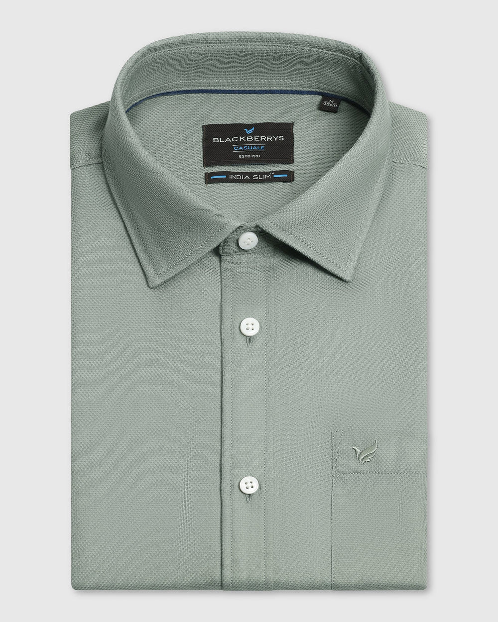 Blackberry Mens Casual Shirt F/S Es-Um-Do-Caty Olive - Goyalsons ShopMax