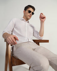 Blackberry Mens Casual Shirt F/S Es-Wm-Pr-Salsa Beige