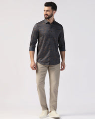 Blackberry Mens Casual Shirt F/S Es-Um-Pr-Lara Dark Grey