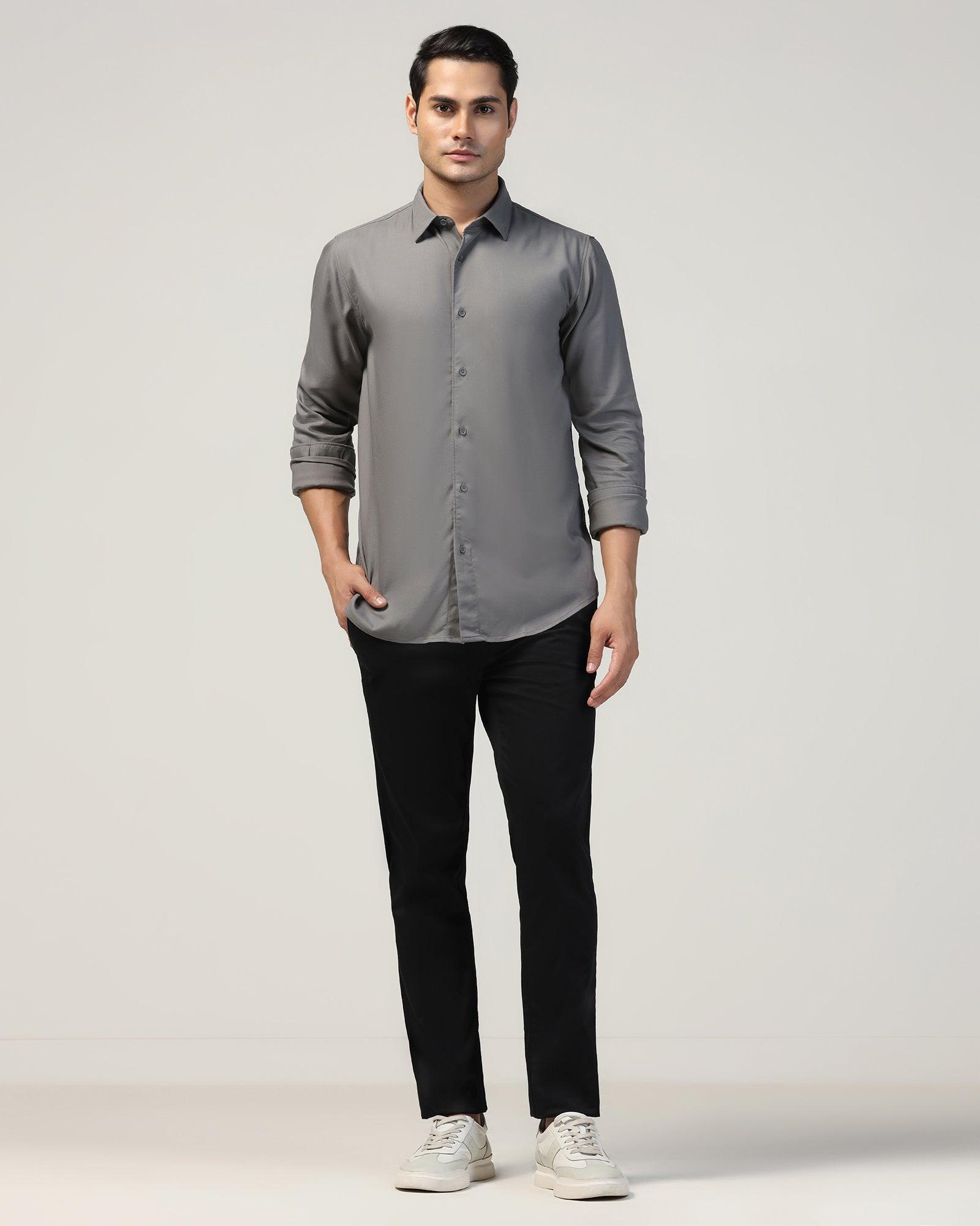 Blackberry Mens Casual Shirt F/S Es-Um-So-Gerald Grey