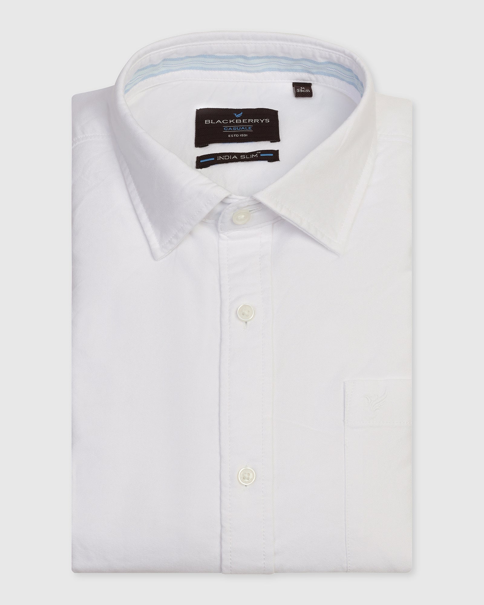 Blackberry Mens Casual Shirt F/S Es-Wm-So-Solly White - Goyalsons ShopMax
