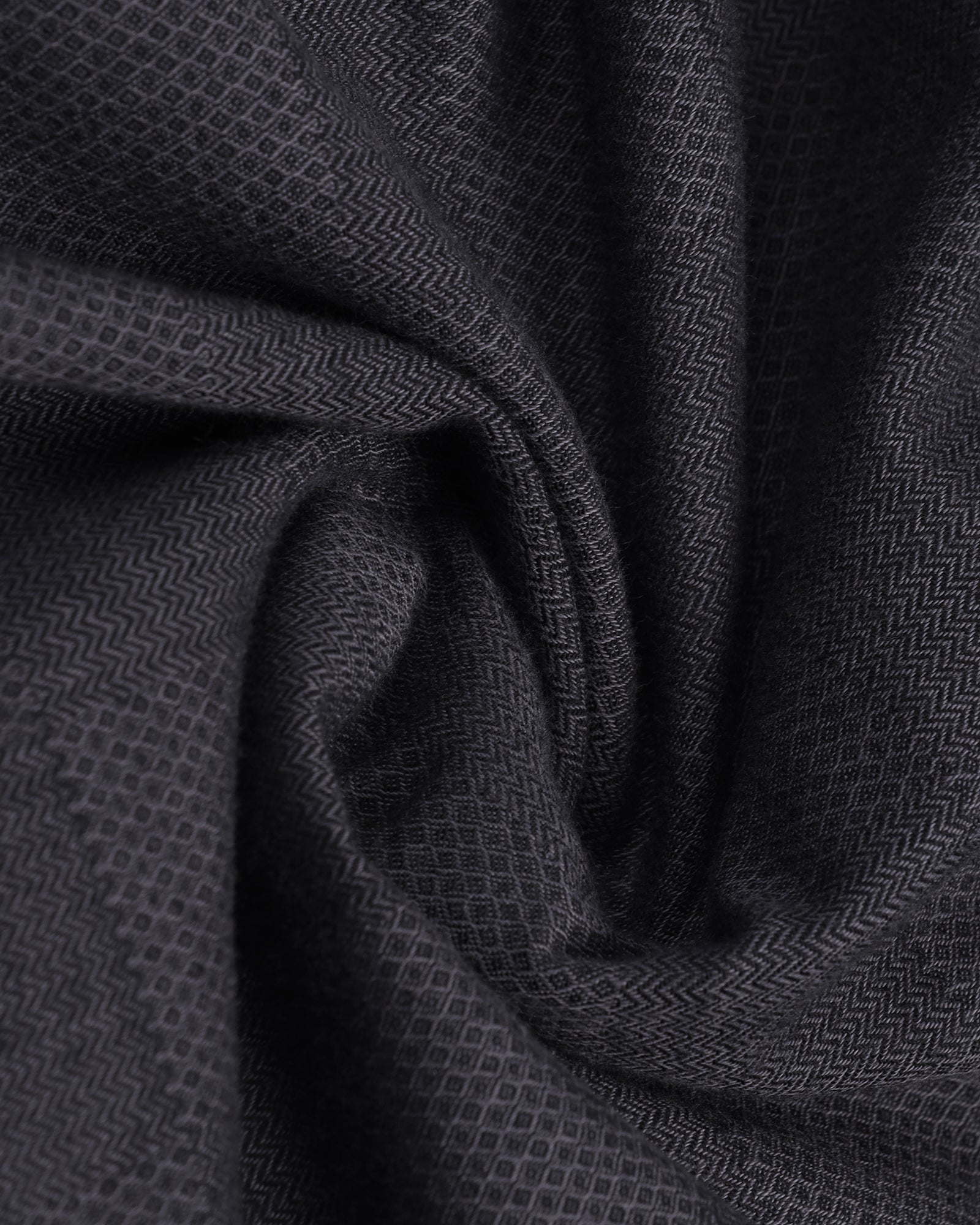 Blackberry Mens Casual Shirt F/S Es-Um-Jq-Finja Charcoal